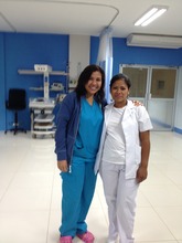 Dr. Vargas (left) and nurse, Ana Rosa