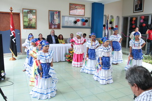 A local children's dance troupe performs