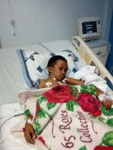 Allan, 10, from Grenada, is recovering well.