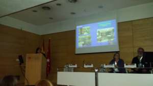 Ana Rosa telling the story in Madrid