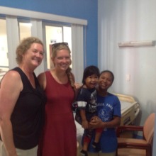 Visiting a little patient (Photo by Dr. Mejia)