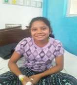Heydi, 10, from Chinandega is better after surgery