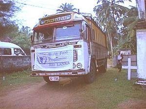 Food distribution to Sri Lankan tsunami survivors