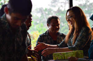 Conservation Manager Erica gives Guardian awards
