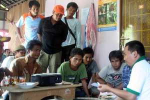 Engrossed in an ASRI organic farm training