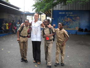 Ms. McLennon at CEF Primary School Tour in 2012