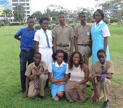 Scholarship Recipients with CEF President - 2013