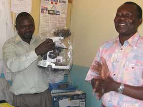 A microscope donation to health facility