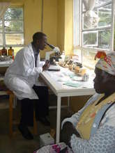 Microscope use in laboratory
