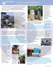 Tsunami relief installations