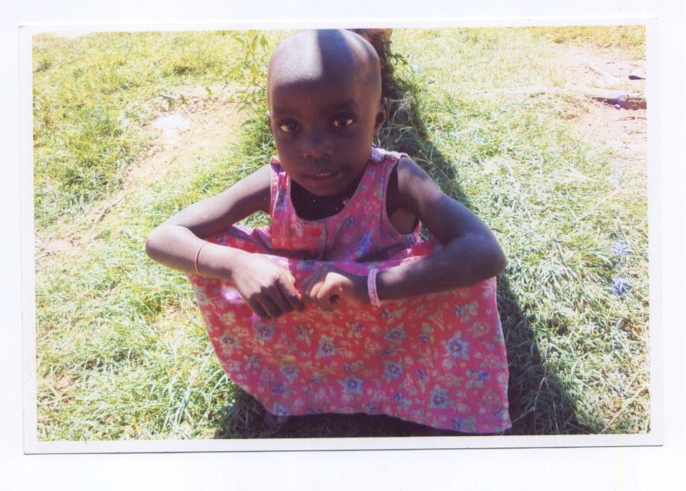 A very hopeful child at the center
