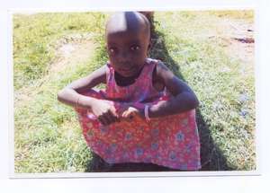 A very hopeful child at the center