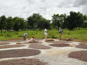 Quality control training on the new drying area.