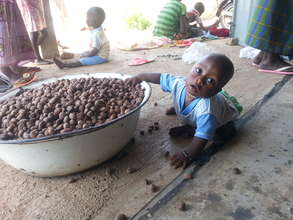 Gushie kiddo Woompanie in the sheanuts.