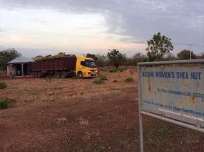 This truck came to pick up the shea we sold them.