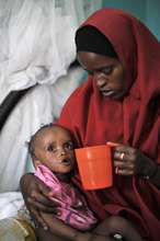 Zulekha Mahad Ali with her son Zakariah Guled