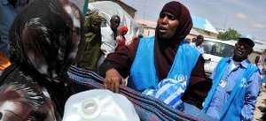 UNHCR Staff Distributing Jerry Cans in Somalia