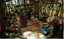 Students receiving food
