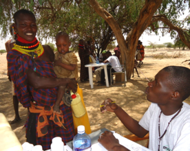 A Merlin mobile clinic, Turkana