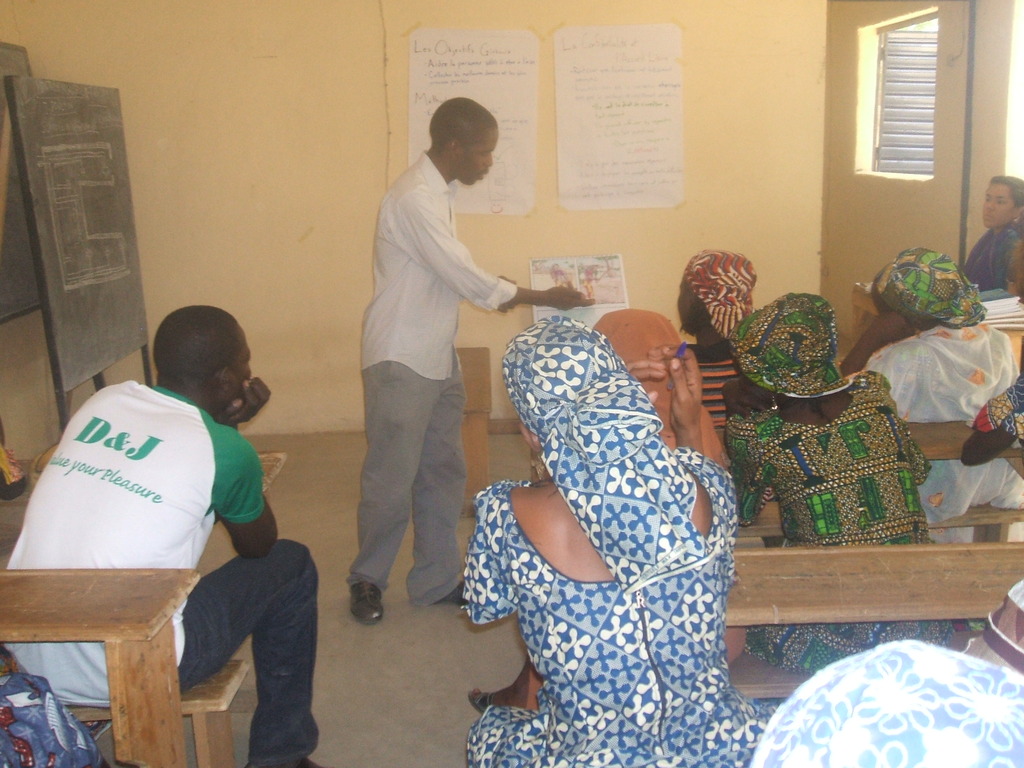 EFA's Country Director leading a training session