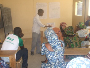 EFA's Country Director leading a training session