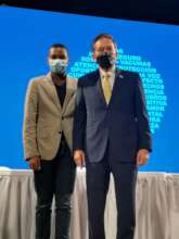 Luis with H.E. Laurentino Cortizo