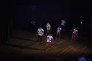 Beginners group performing