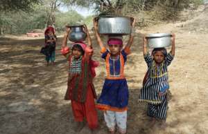 Girls Fetching Drinking water