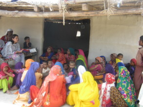 Women meeting for girls education