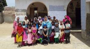 Girls happy to join school
