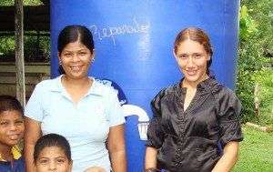 Principal Velkis Quiroz (right)