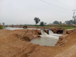 flood water managed to store for crops