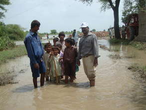 Rescue people from flooded area