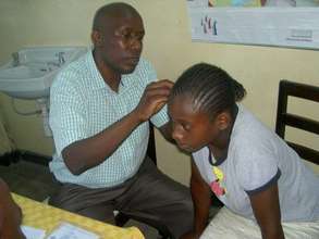 Stella getting her hearing aids