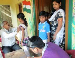 Health camp at Laxmisagar BhoiSahi Remedial Centre