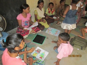 Frienship education at Narayan Basti Education cen