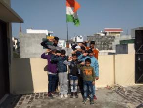 Children celebrating Republic Day
