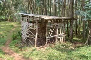 Old latrine no longer in use