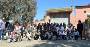 The female students from the school in Bouchane