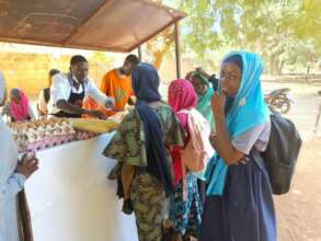 Lunch time and students are hungry