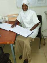 Karima studies at midwife internship at hospital