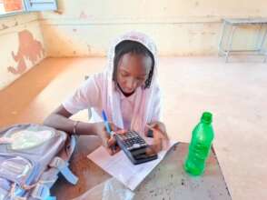 Naima in math tutoring class