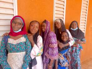 Middle school students 1st day school