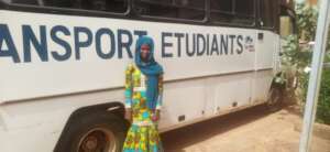 Mariama takes school bus to attend 1st law classes