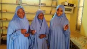 Future nurses happy to have USB keys