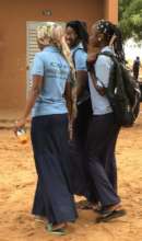 High school students at school