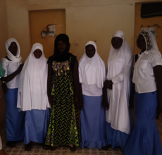 Health Care students in nursing uniforms