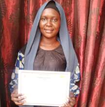 Humanitarian law student with diploma
