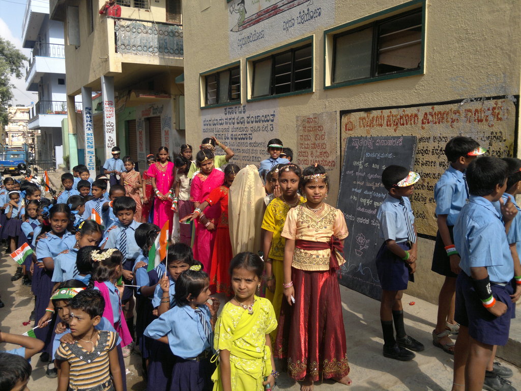 Donate to kids of domlur govt school