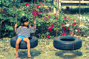 A girl on her own